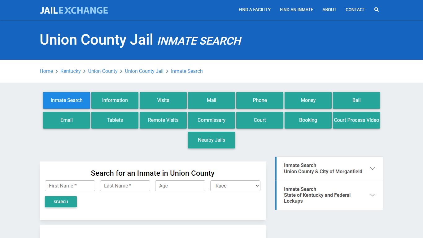 Union County Jail, KY Inmate Search: Roster & Mugshots