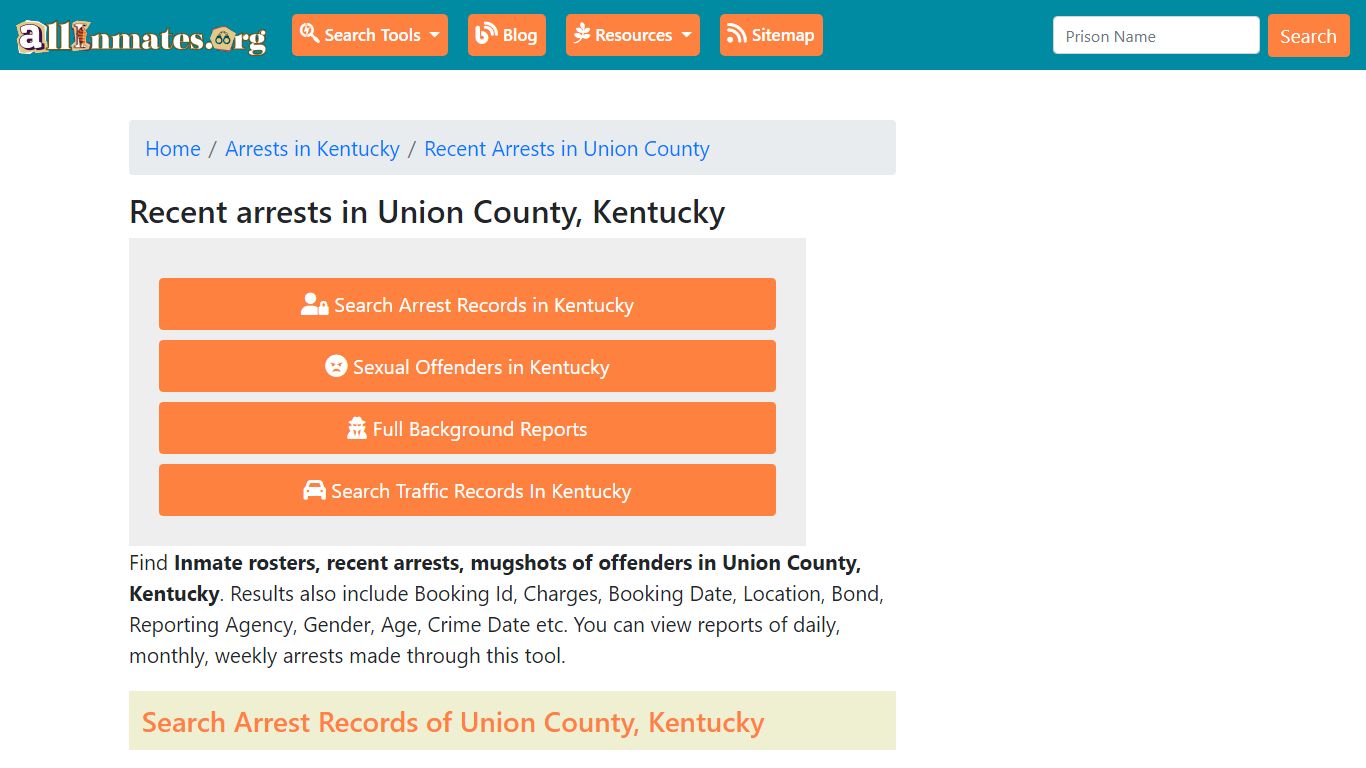 Recent arrests in Union County, Kentucky | Mugshots, Rosters, Inmates ...